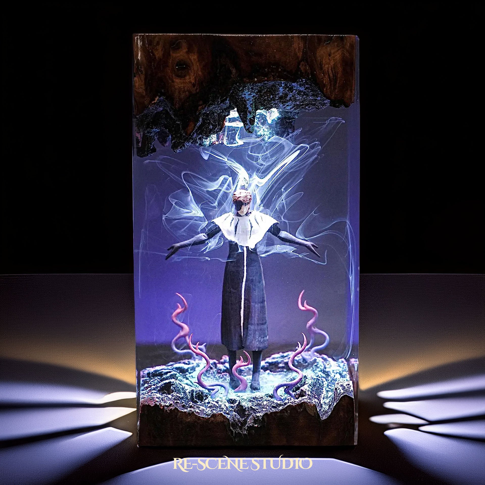 S.osuke A.izen Resin Lamp — Handcrafted Glowing Resin Art Gift