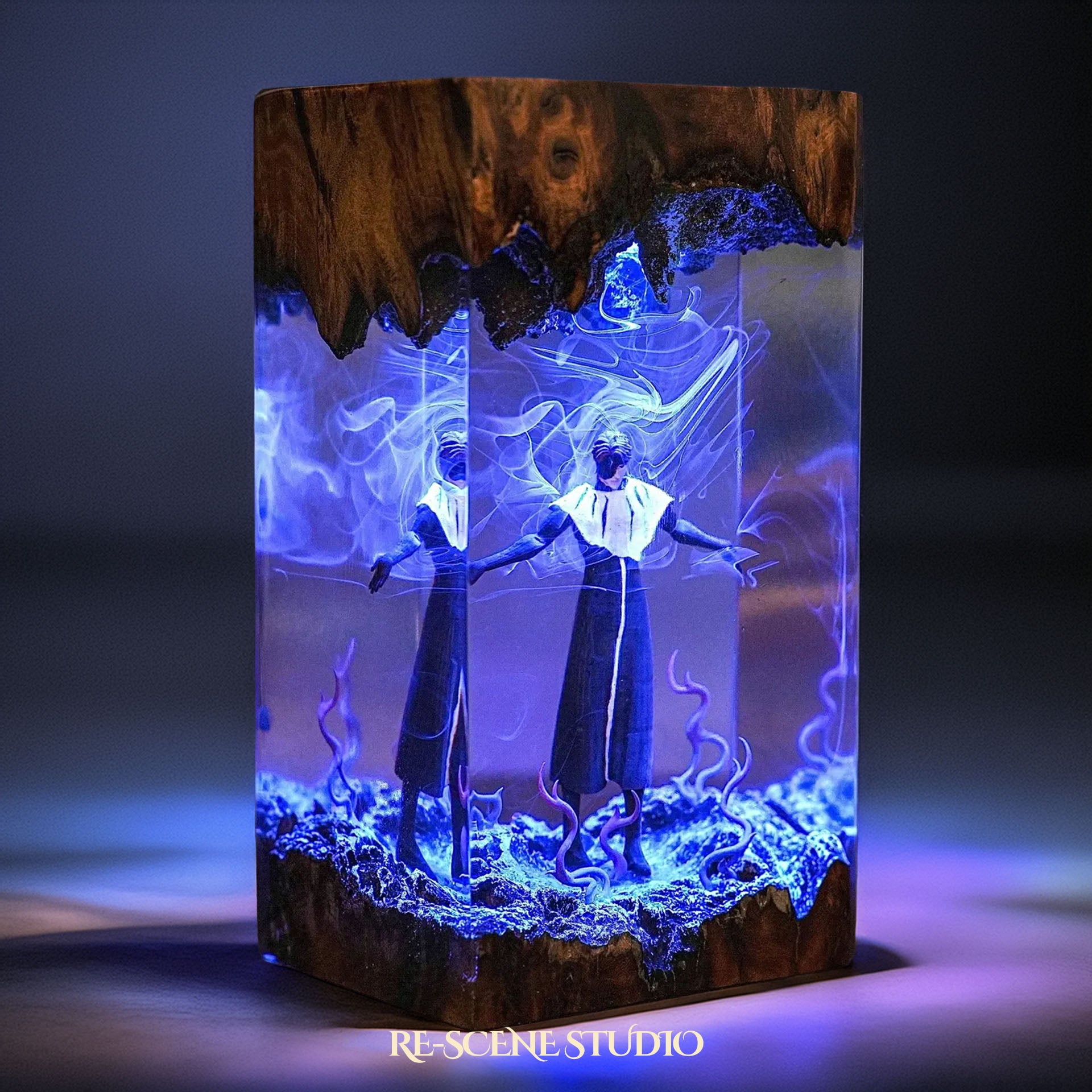 S.osuke A.izen Resin Lamp — Handcrafted Glowing Resin Art Gift