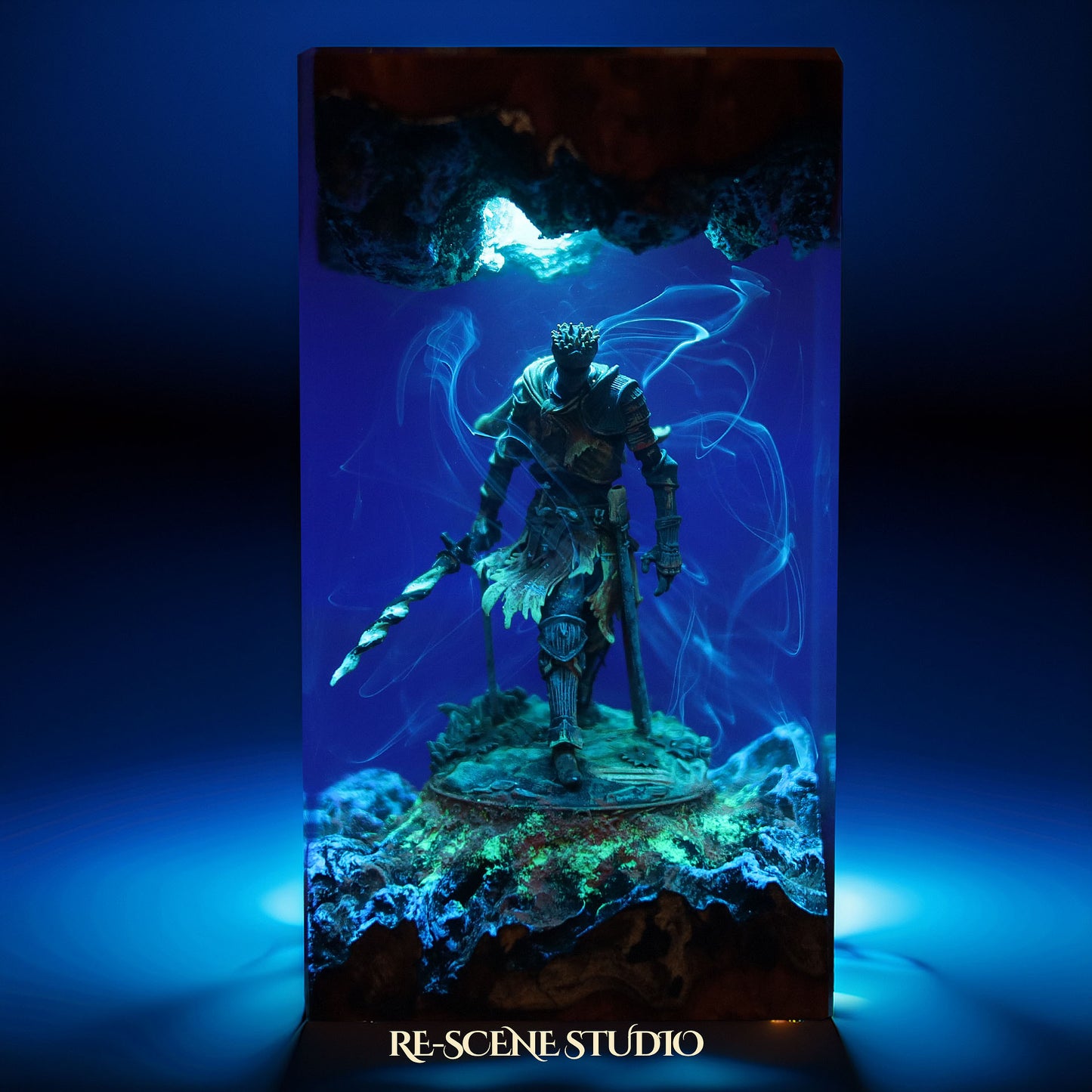 S.oul Of C.inder Resin Lamp — Detailed Display | Premium 3D Resin Diorama with RGB Color-Changing Light