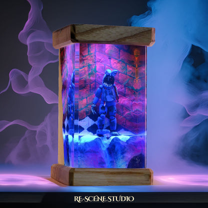 Spring Bonnie Resin Epoxy Lamp Multicolor / Size M: 6 x 6 x 12 (cm) – Handmade Resin Lamp by Rescene Studio | Rescene Studio