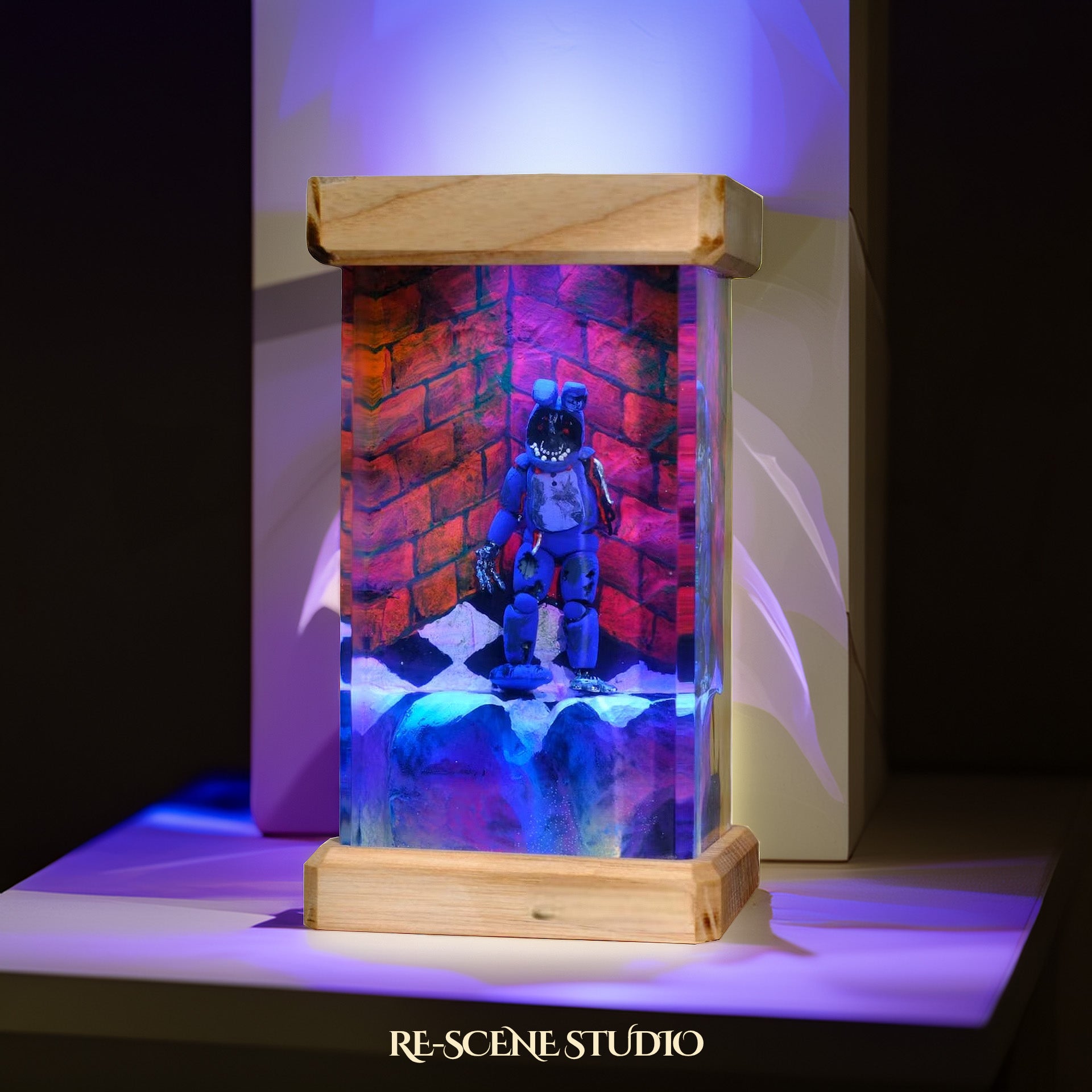 Spring Bonnie Resin Epoxy Lamp Multicolor / Size M: 6 x 6 x 12 (cm) – Handmade Epoxy Resin Lamp by Rescene Studio | Rescene Studio
