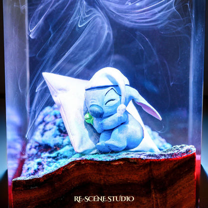 Stitch Resin Lamp - Lilo and Stitch