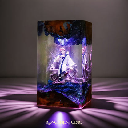 Sukuna Resin Lamp 01 - Jujutsu Kaisen Multicolor / Size M: 7 x 13 x 7 (cm) – Handmade Resin Lamp by Rescene Studio | Rescene Studio