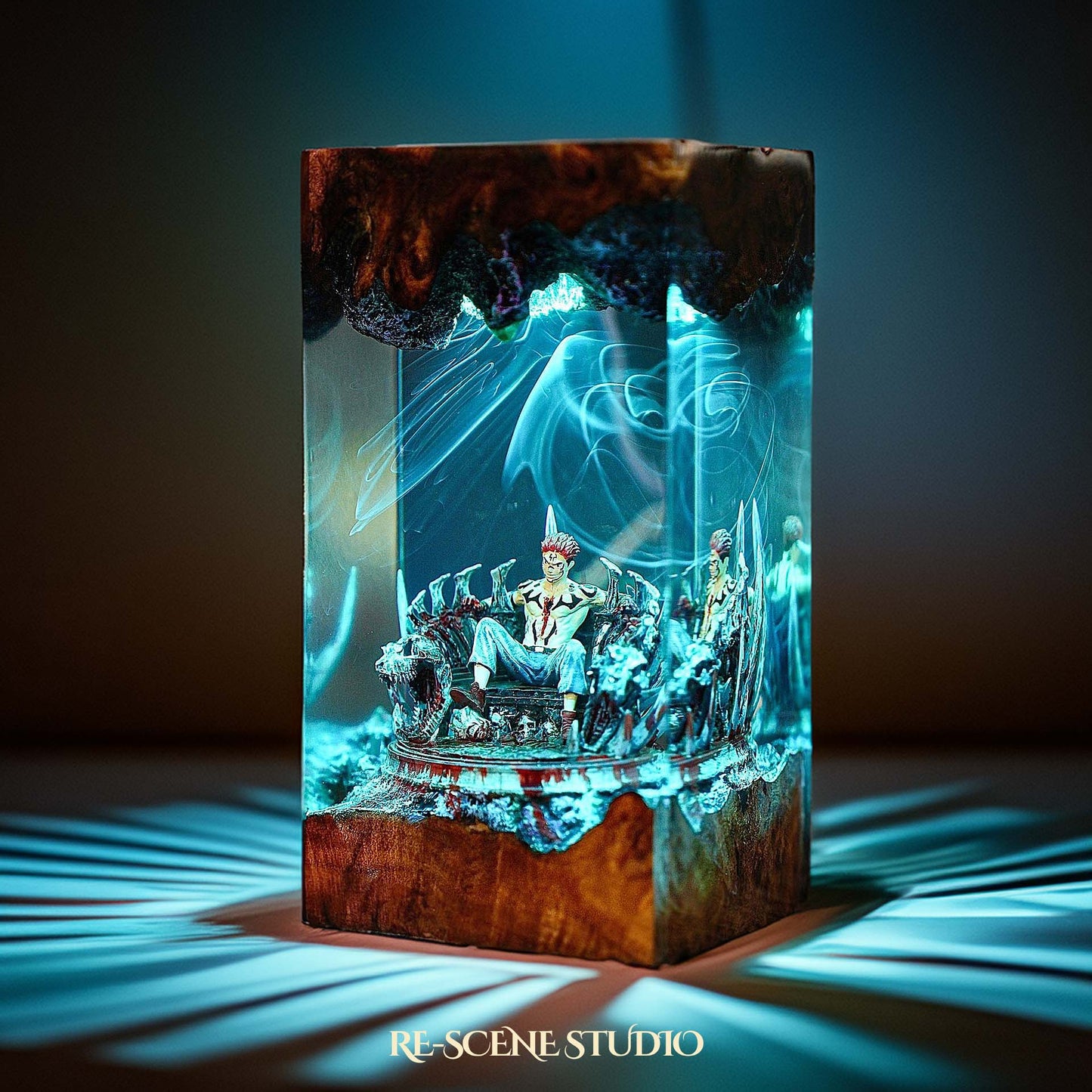 Sukuna Resin Lamp 02 - Jujutsu Kaisen Multicolor / Size M: 7 x 13 x 7 (cm) – Handmade Resin Lamp by Rescene Studio | Rescene Studio