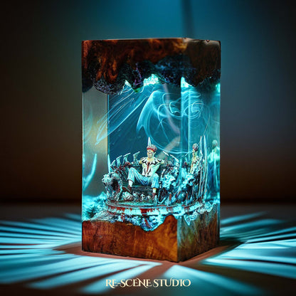 Sukuna Resin Lamp 02 - Jujutsu Kaisen Multicolor / Size M: 7 x 13 x 7 (cm) – Handmade Resin Lamp by Rescene Studio | Rescene Studio