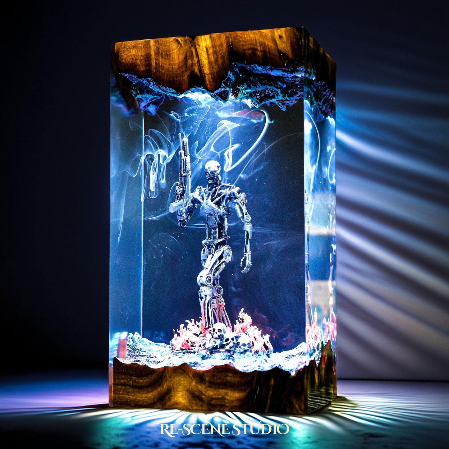 T-800 Endoskeleton Resin Lamp - The Terminator