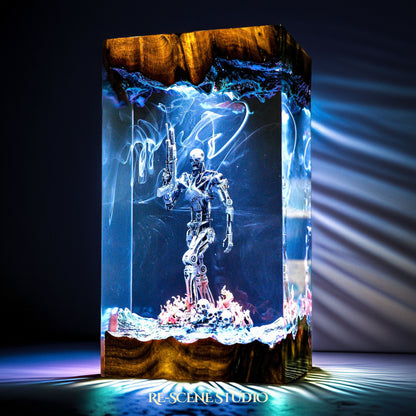 T-800 Endoskeleton Resin Lamp - The Terminator