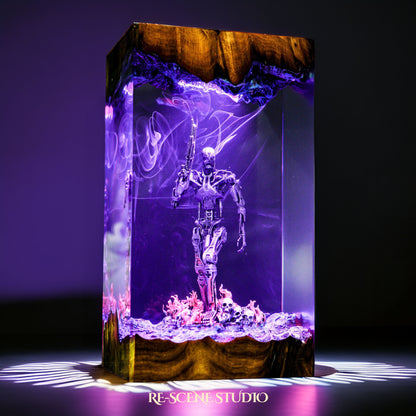 T-800 Endoskeleton Resin Lamp - The Terminator
