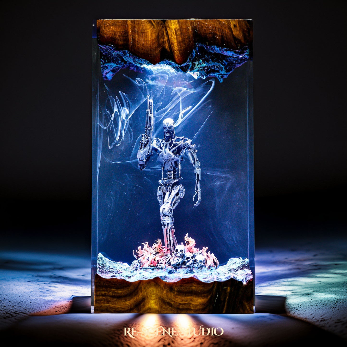 T-800 Endoskeleton Resin Lamp - The Terminator