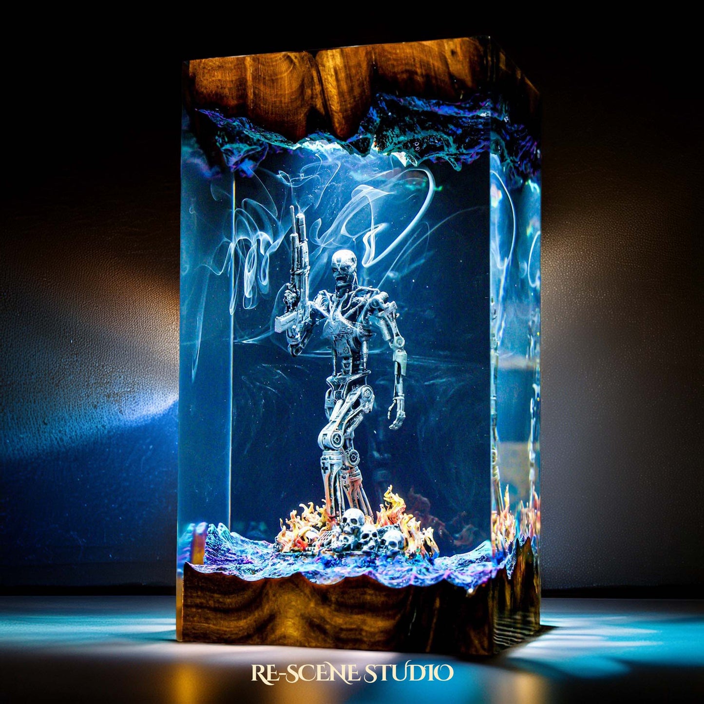 T-800 Endoskeleton Resin Lamp - The Terminator