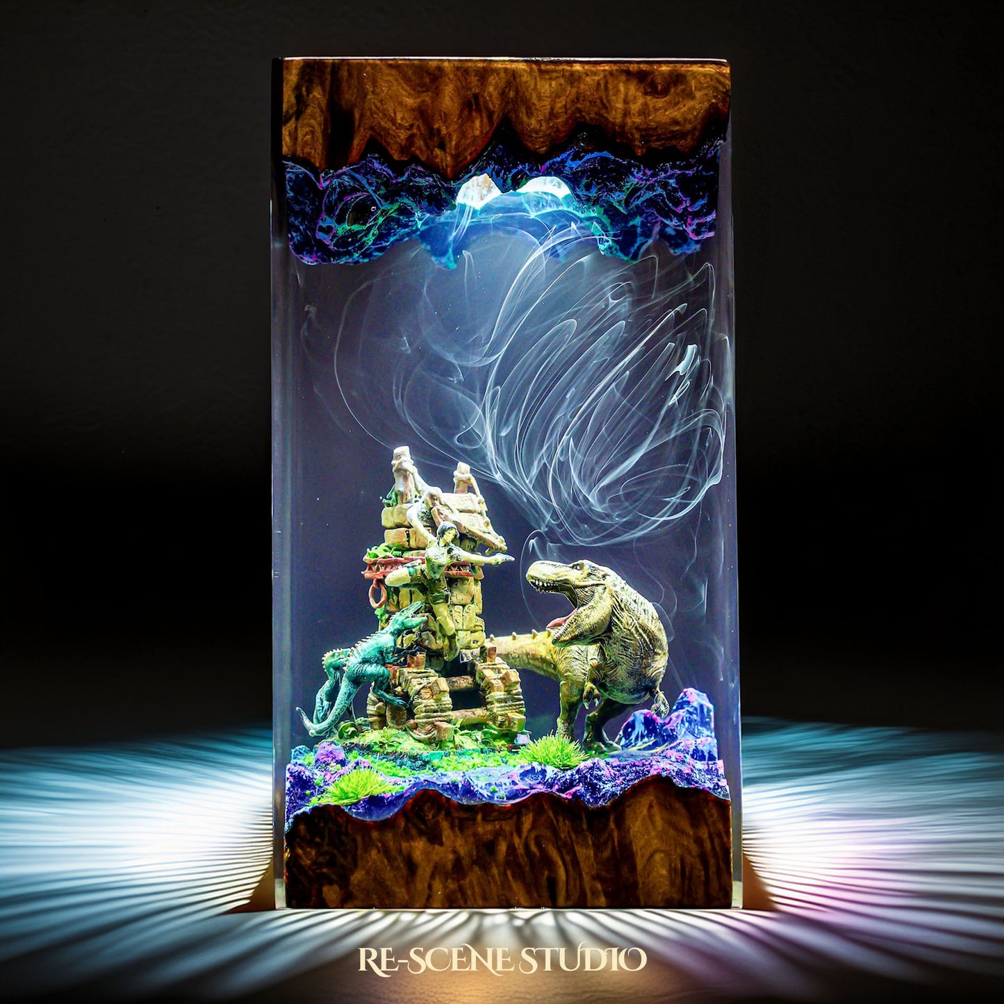 T-Rex Dinosaur Resin Lamp