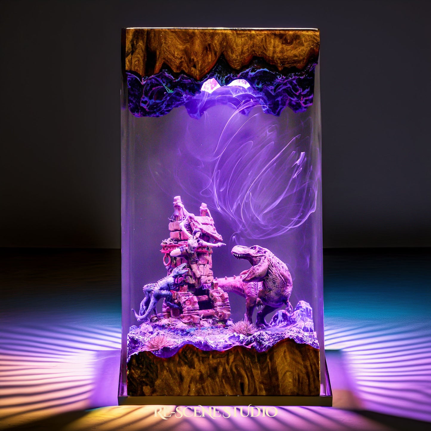 T-Rex Dinosaur Resin Lamp