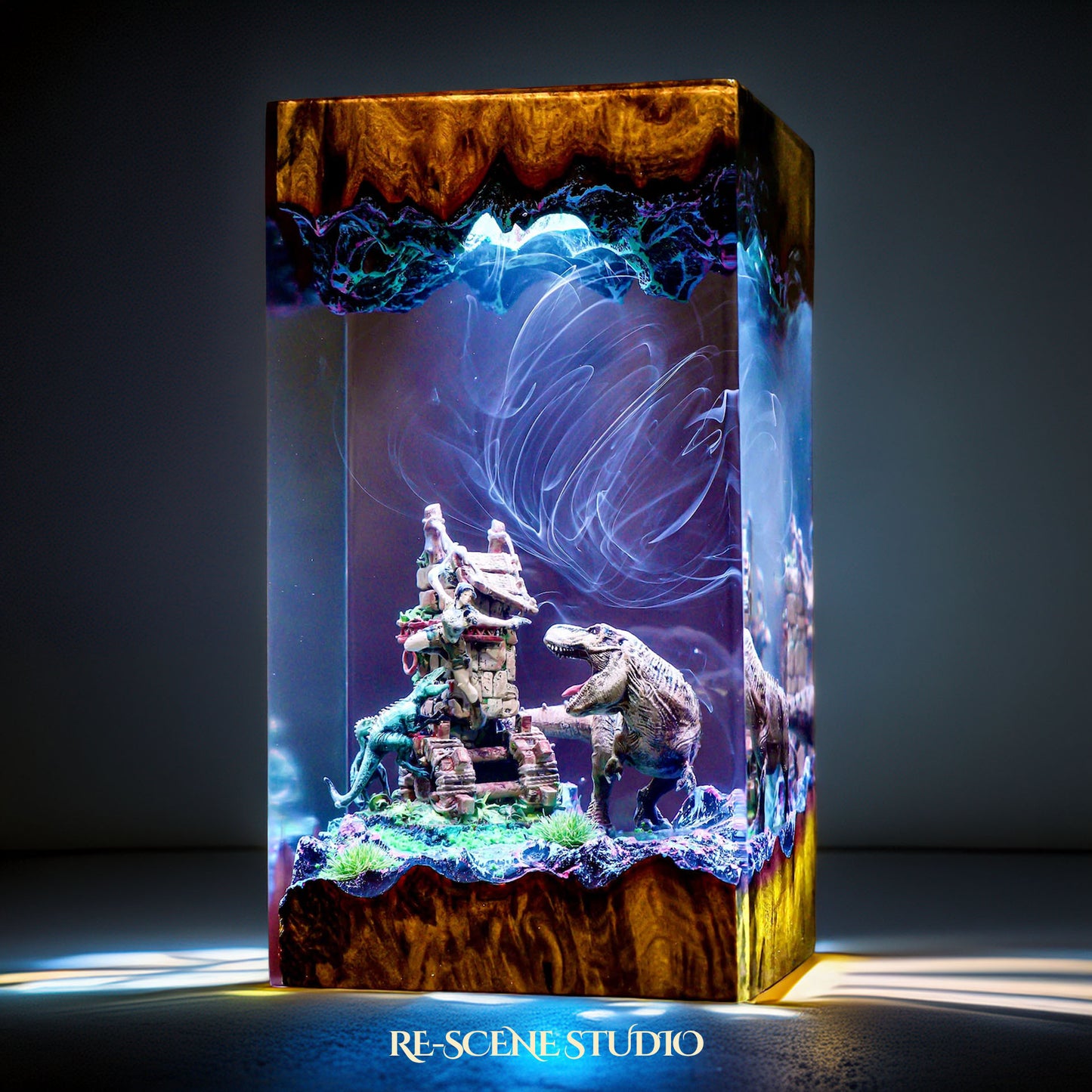 T-Rex Dinosaur Resin Lamp