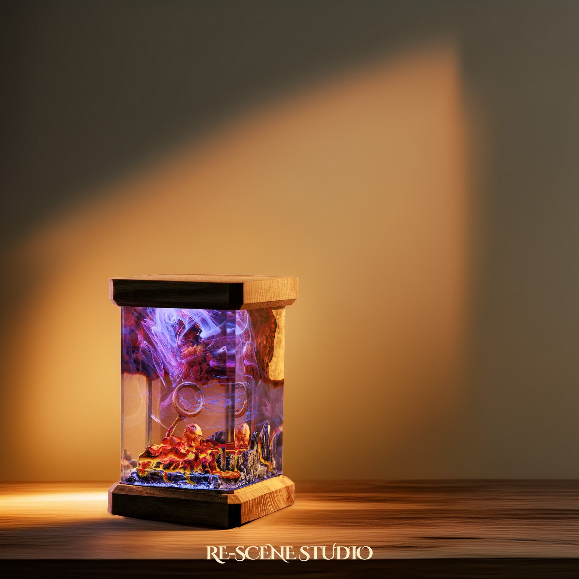 The Lord of the Rings Resin Epoxy Lamp Multicolor / Size M: 6 x 6 x 12 (cm) – Handmade Epoxy Resin Lamp by Rescene Studio | Rescene Studio