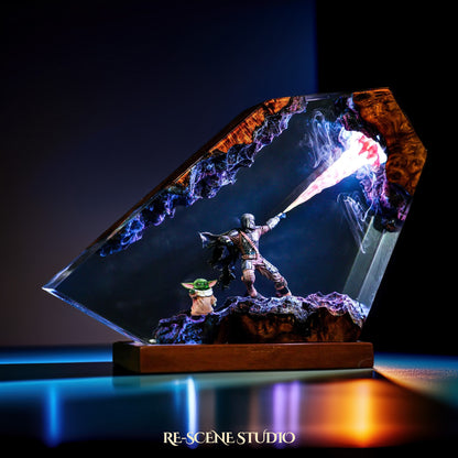 The Mandalorian Resin Lamp - Star Wars: The Mandalorian