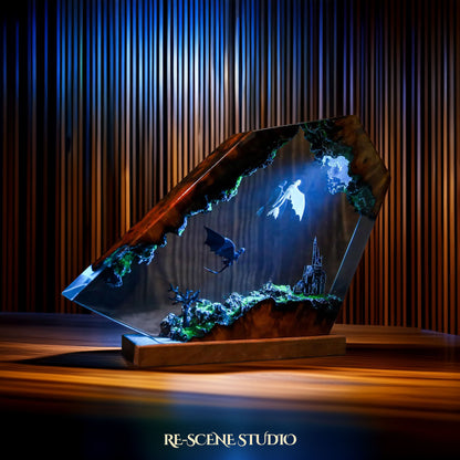 Toothless Resin Lamp - How to Train Your Dragon