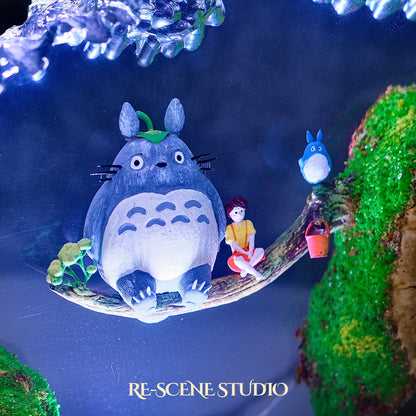 Totoro Forest Swing Resin Epoxy Lamp Multicolor / Size M: 11 x 12 (cm) – Handmade Resin Lamp by Rescene Studio | Rescene Studio