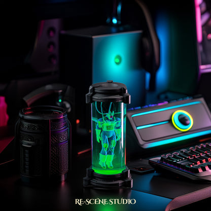 Vegeta Healing Pod Resin Epoxy Lamp Multicolor / Size XL: 19 x 9 x 9 (cm) – Handmade Resin Lamp by Rescene Studio | Rescene Studio