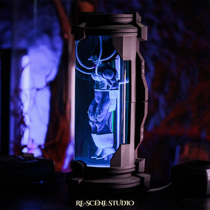 Vegeta Healing Pod Resin Epoxy Lamp Multicolor / Size XL: 19 x 9 x 9 (cm) – Handmade Resin Lamp by Rescene Studio | Rescene Studio