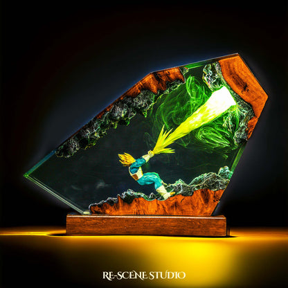Elite Saiyan Prince Resin Lamp — view 6