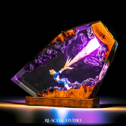 Elite Saiyan Prince Resin Lamp — view 4