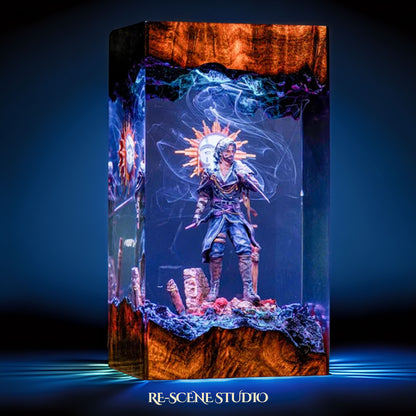 V.erso Resin Lamp — Display Setup | Artisan Resin Art Lamp, Ambient Light for Home or Office