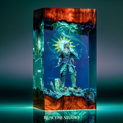V.erso Resin Lamp — Handcrafted Epoxy Resin LED Lamp | Unique Ambient Decor & Collector's Gift