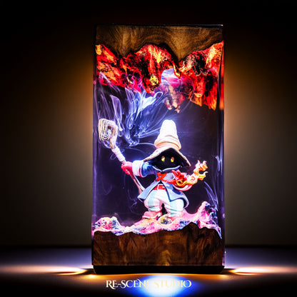 Vivi Ornitier Resin Lamp — Handcrafted Epoxy Resin LED Lamp | Unique Ambient Decor & Collector's Gift