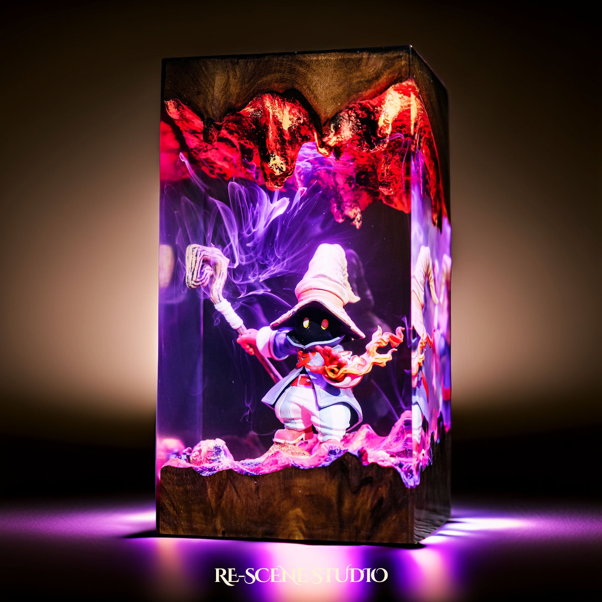 Vivi Ornitier Resin Lamp — Handcrafted Epoxy Resin LED Lamp | Unique Ambient Decor & Collector's Gift
