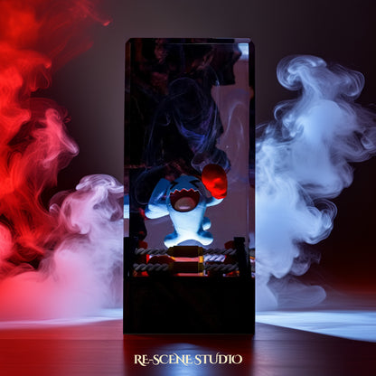 Wobbuffet Resin Epoxy Lamp Multicolor / Size XL: 8.5 x 8.5 x 16 (cm) – Handmade Resin Lamp by Rescene Studio | Rescene Studio