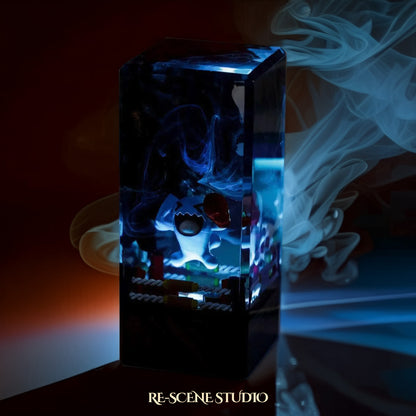 Wobbuffet Resin Epoxy Lamp Multicolor / Size XL: 8.5 x 8.5 x 16 (cm) – Handmade Resin Lamp by Rescene Studio | Rescene Studio