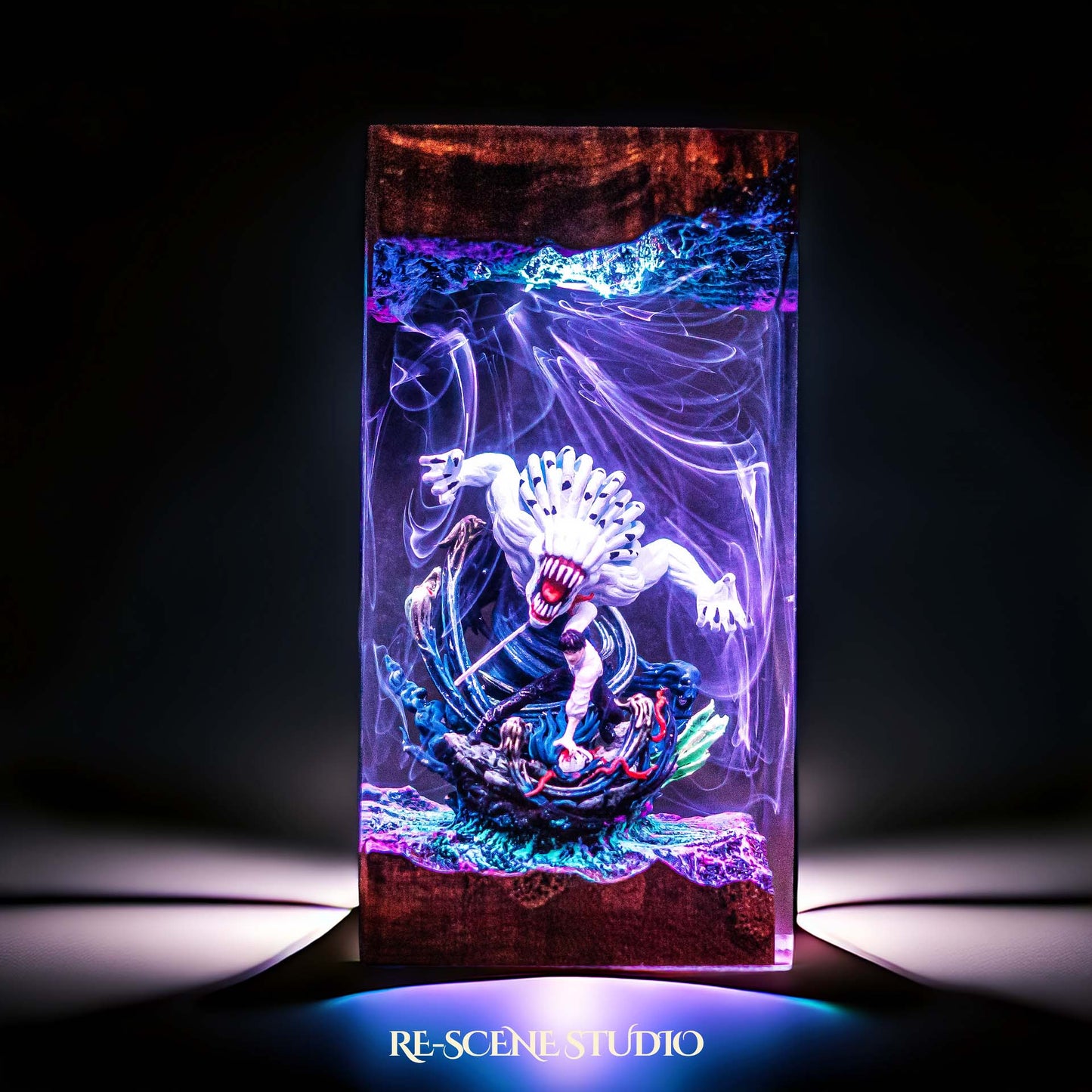 Yuta Okkotsu Resin Lamp — Handcrafted Epoxy Resin LED Lamp | Unique Ambient Decor & Collector's Gift