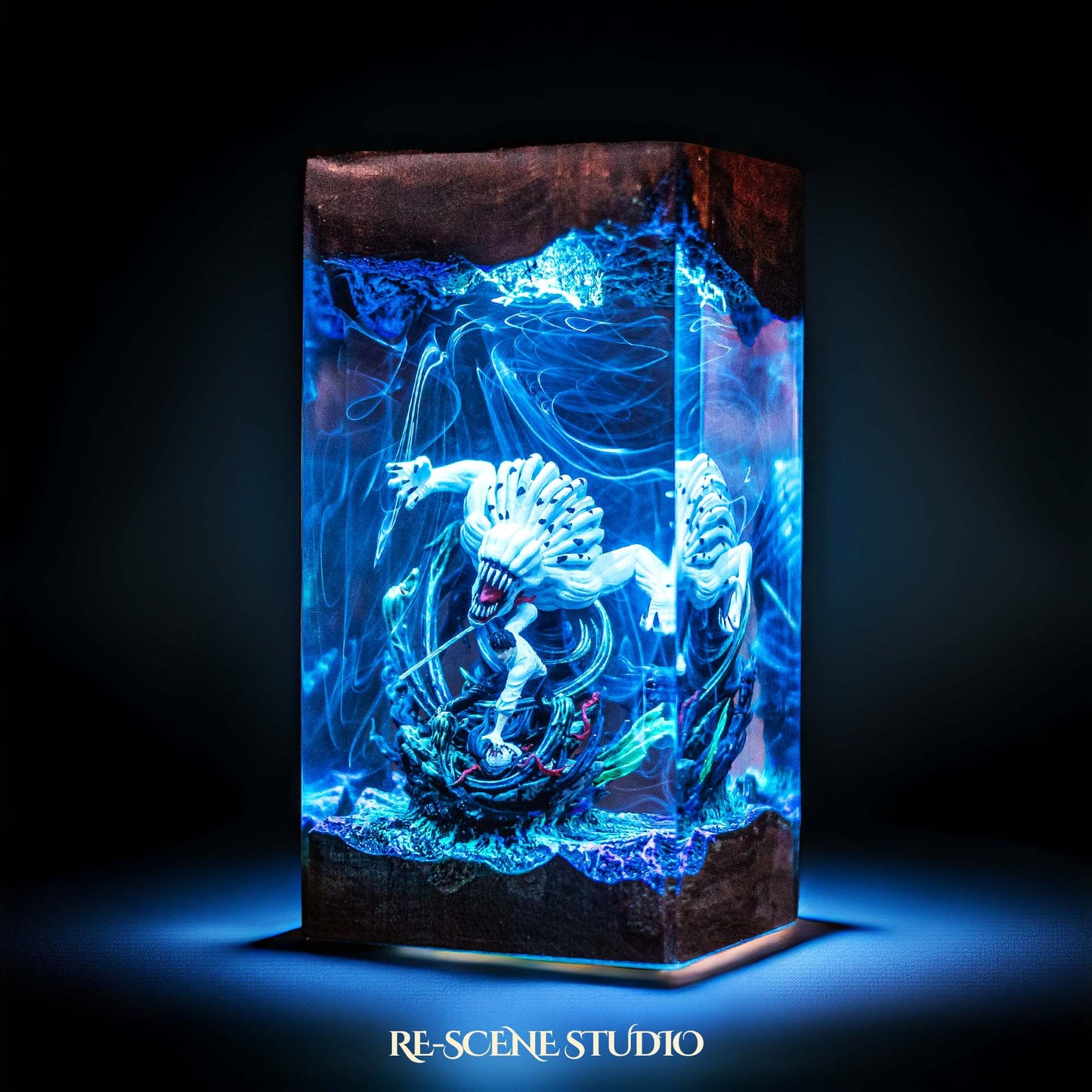 Yuta Okkotsu Resin Lamp — Detailed Display | Premium 3D Resin Diorama with RGB Color-Changing Light
