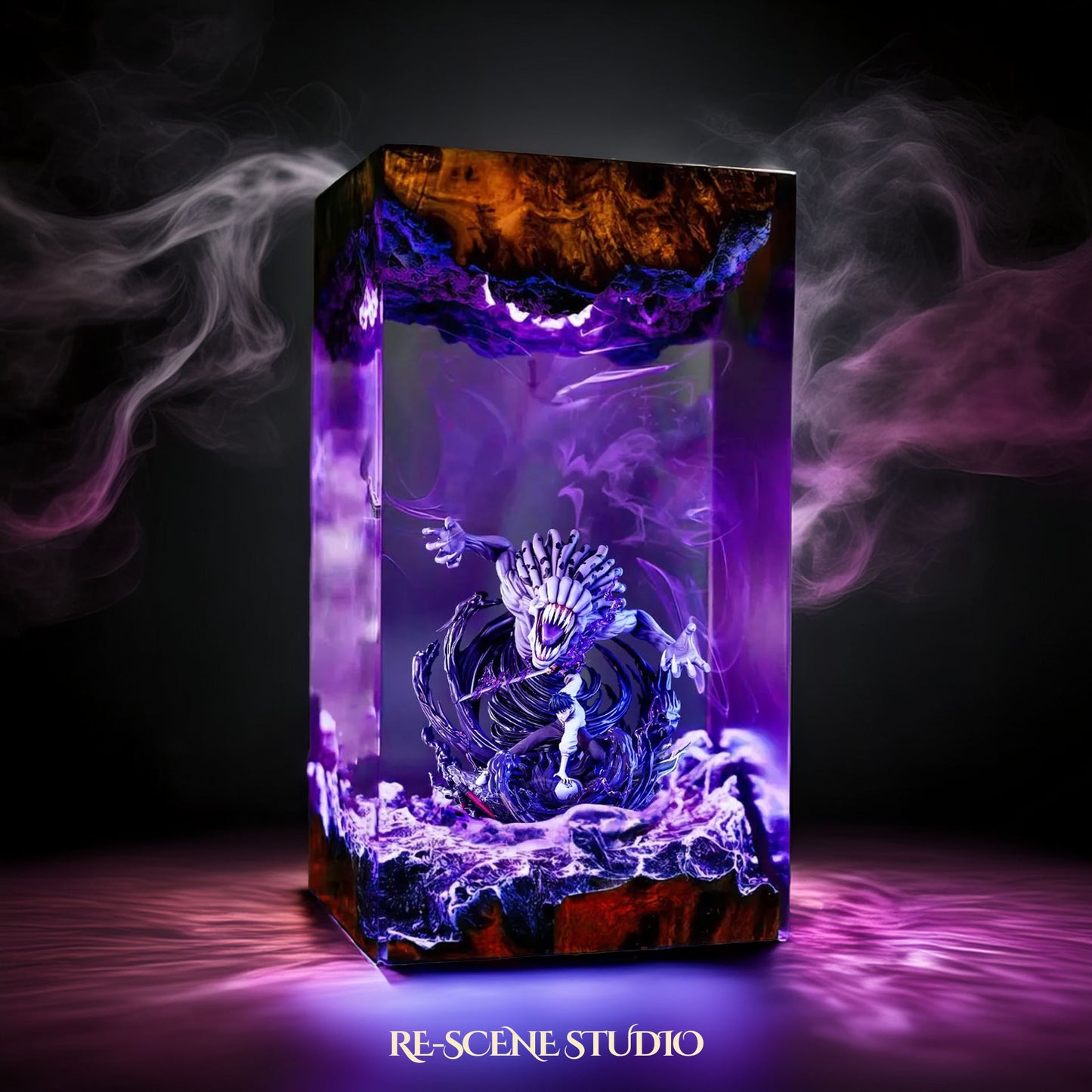 Yuta Okkotsu Resin Lamp - Jujutsu Kaisen Multicolor / Size M – Handmade Resin Lamp by Rescene Studio | Rescene Studio