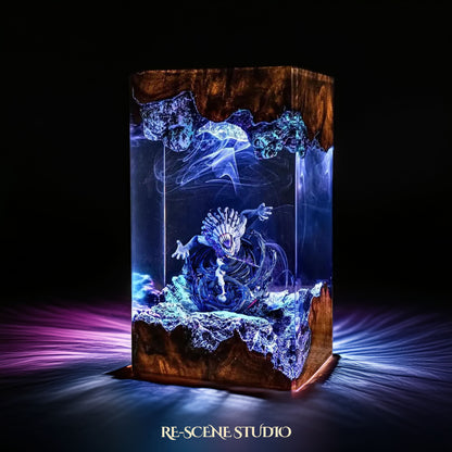 Yuta Okkotsu Resin Lamp - Jujutsu Kaisen Multicolor / Size M – Handmade Resin Lamp by Rescene Studio | Rescene Studio