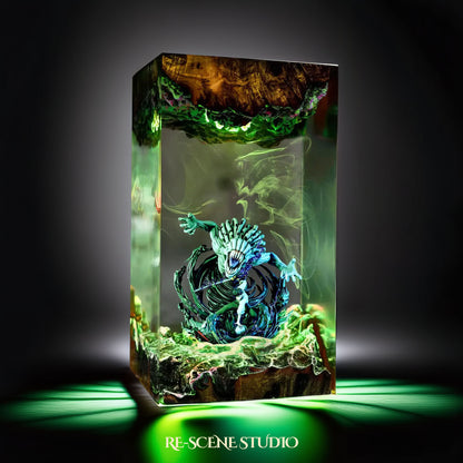 Yuta Okkotsu Resin Lamp - Jujutsu Kaisen Multicolor / Size M – Handmade Resin Lamp by Rescene Studio | Rescene Studio