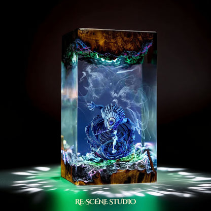 Yuta Okkotsu Resin Lamp - Jujutsu Kaisen Multicolor / Size M – Handmade Resin Lamp by Rescene Studio | Rescene Studio