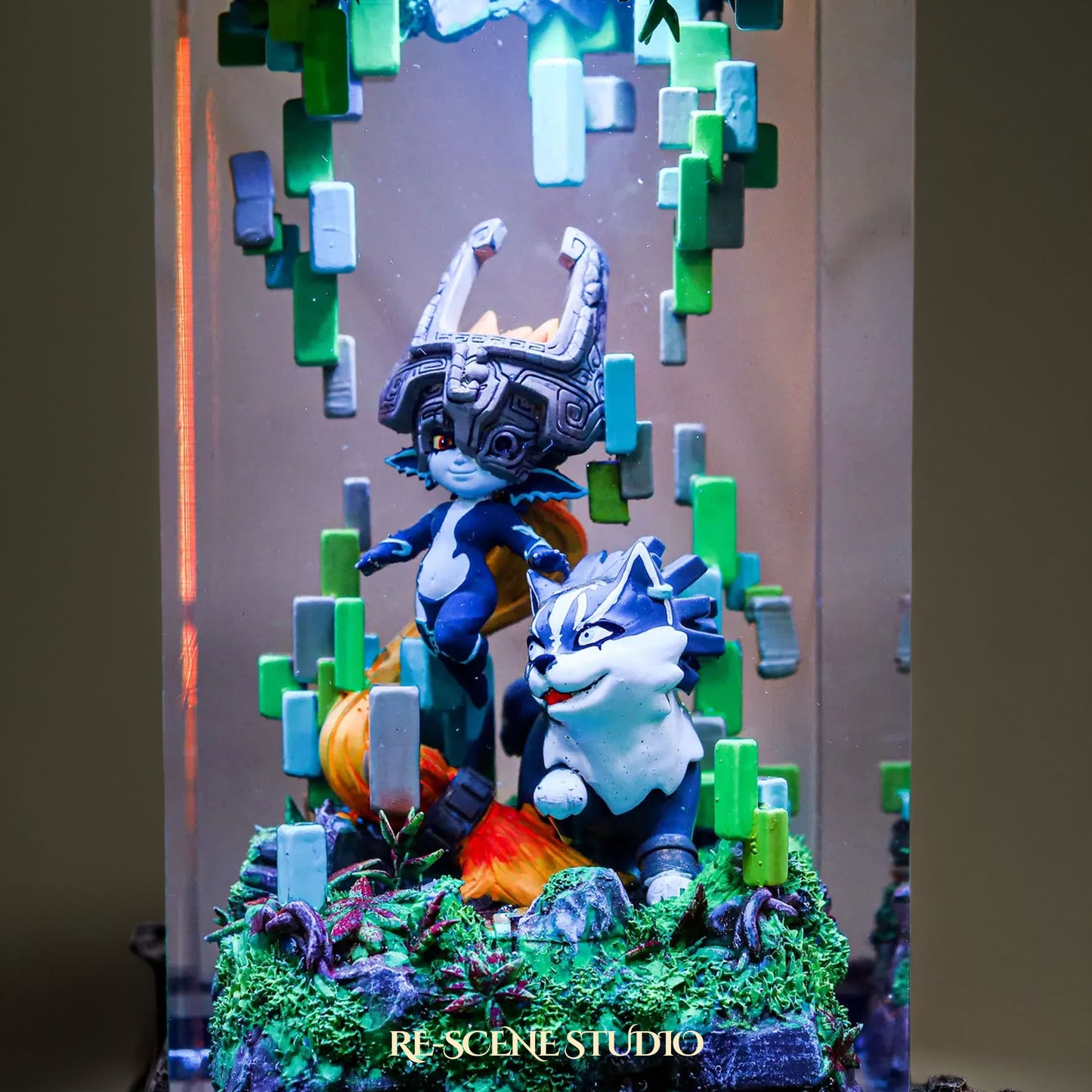 Midna and Wolf Link Resin Lamp - The Legend of Zelda: Twilight Princess
