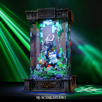 Midna and Wolf Link Resin Lamp - The Legend of Zelda: Twilight Princess