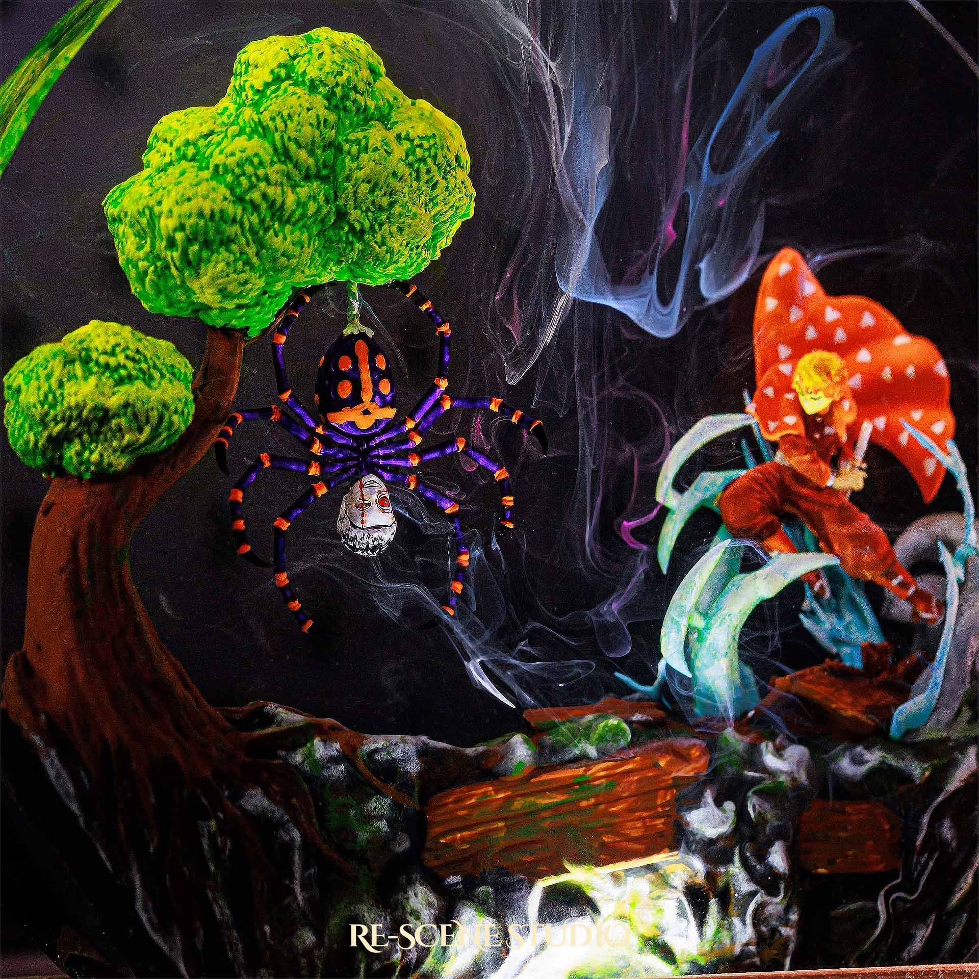Zenitsu Resin Epoxy Lamp – Demon Slayer Multicolor / Size M: 13 x 12 (cm) – Handmade Epoxy Resin Lamp by Rescene Studio | Rescene Studio