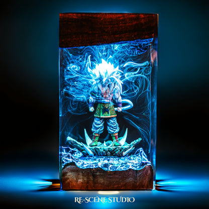Ultimate Saiyan Transformation Resin Lamp — view 3