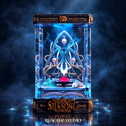 Hornet Resin Lamp V4 — handmade Hollow Knight: Silksong LED resin lamp by Rescene Studio