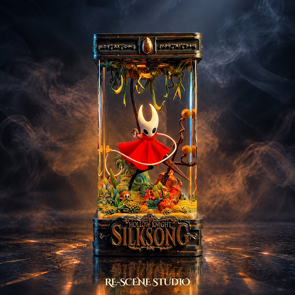 Hollow Knight: Silksong gift idea — the Hornet Resin Lamp V5, a USB-C rechargeable color-changing lamp