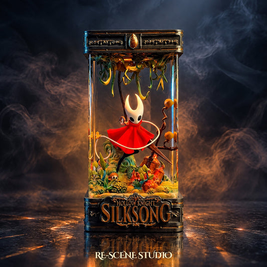 Hollow Knight: Silksong gift idea — the Hornet Resin Lamp V5, a USB-C rechargeable color-changing lamp