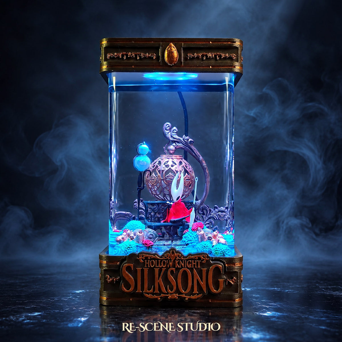 Hollow Knight: Silksong gift idea — the Hornet Resin Lamp V7, a USB-C rechargeable color-changing lamp