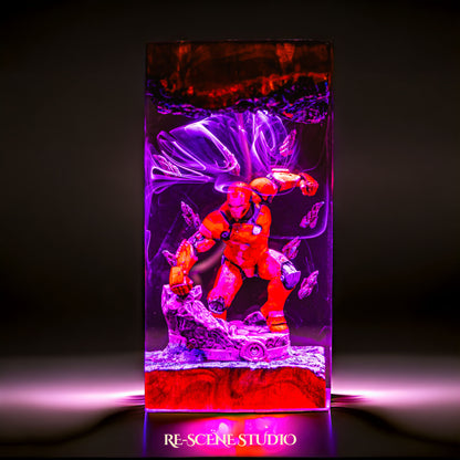 Armored Genius Hero Resin Lamp — view 2