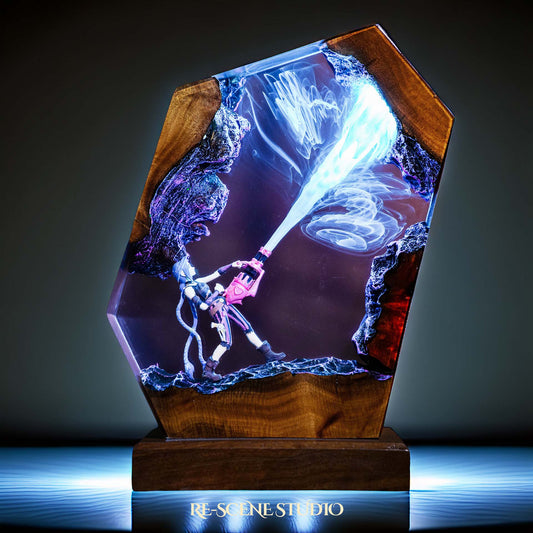 Punk Chaos Gunner Resin Lamp — view 1