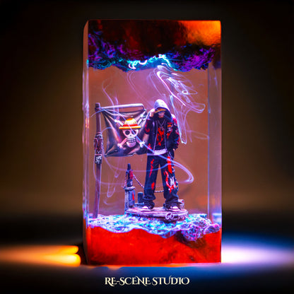 Rubber Pirate Captain Resin Lamp — view 1