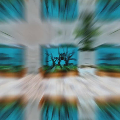 Blue Ancient Dinosaur Resin Lamp