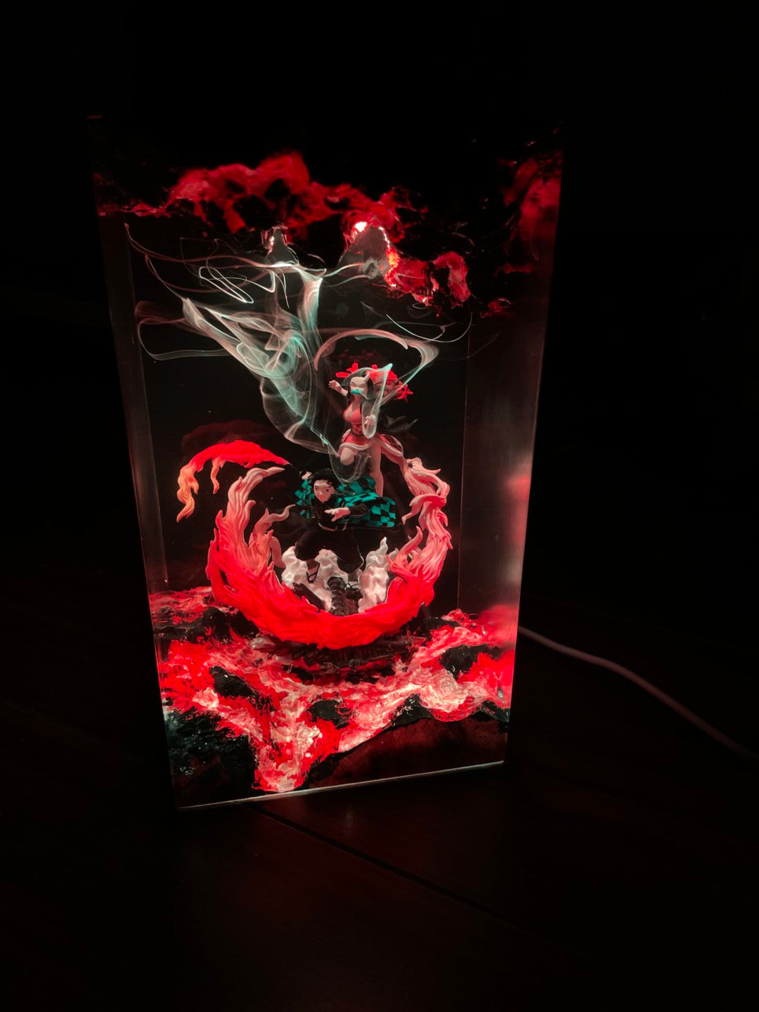 tanjiro resin lamp from rescene studio